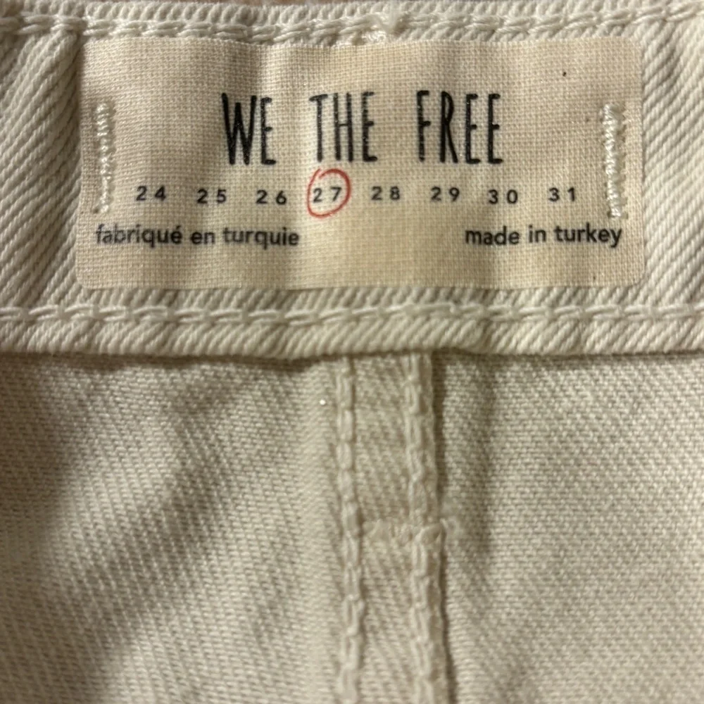 NWT Free People Distressed A-Line Denim Button Up Skirt Woman’s Sz 27